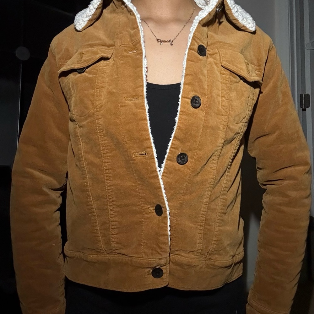 Rue21 Tan Lightweight Corduroy Shirt Jacket